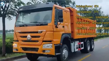 Camion à benne à benne Sinotruk Howo