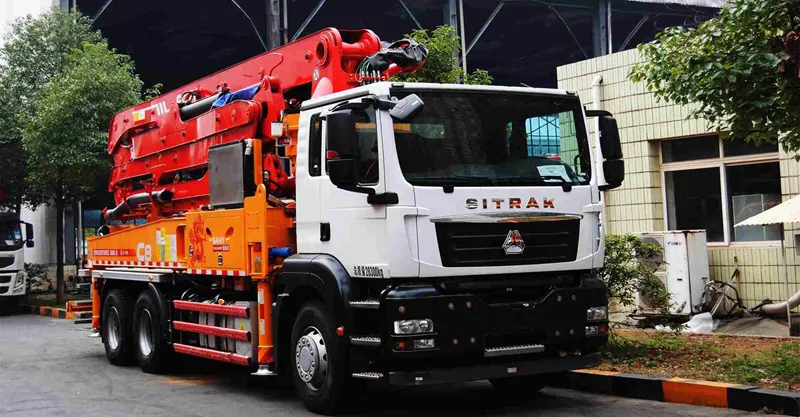 Camion de pompe en béton 6x4 Sitrak