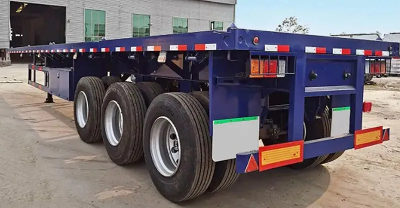 remorque de récipient à plat de 20 pieds