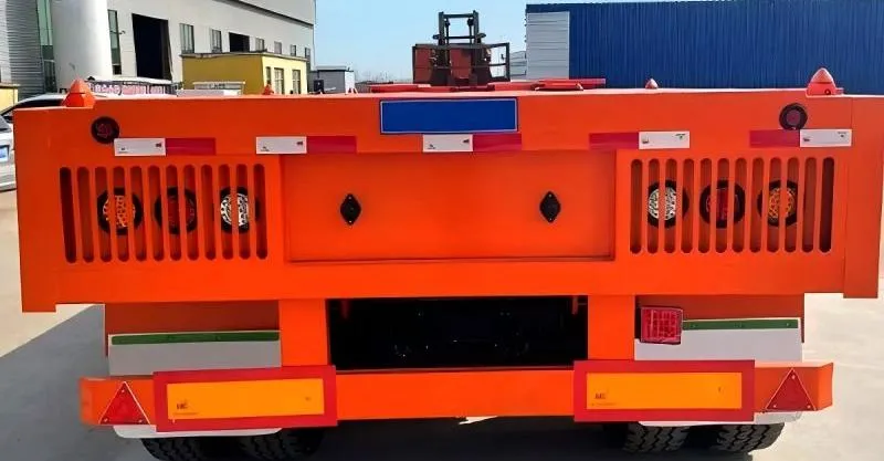 3 essieu semi-remorque à plate-forme à plat