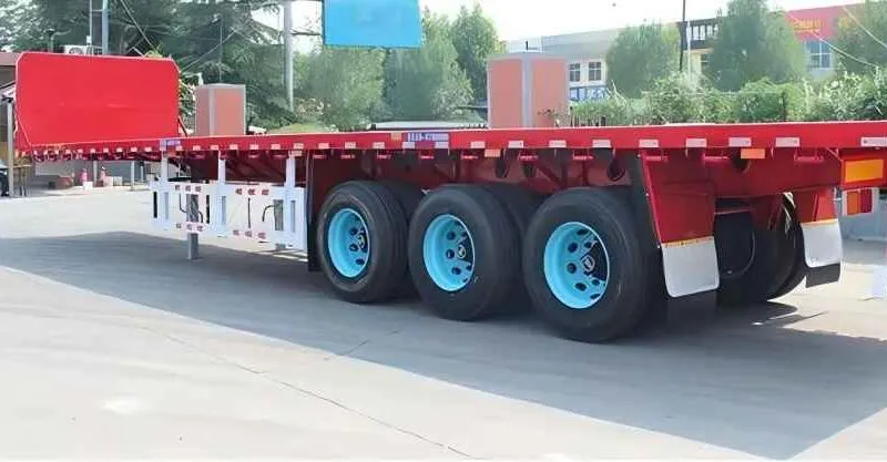 3 essieu 53ft semi-remorque à plate-forme à plat
