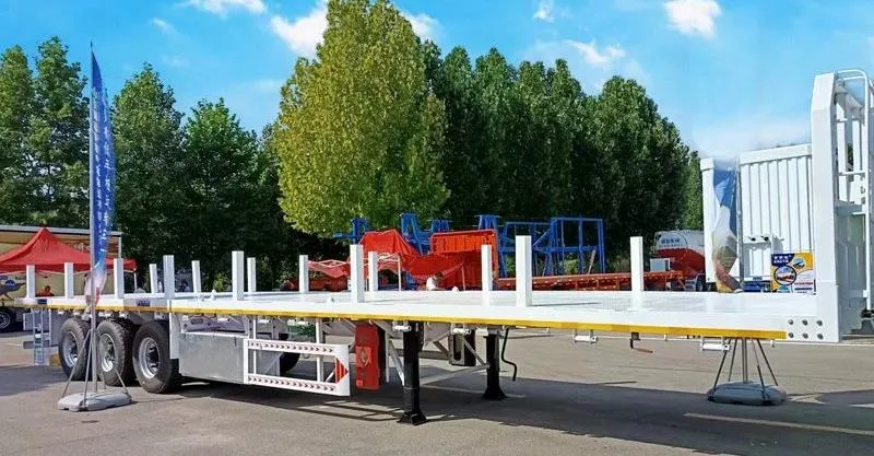 semi-remorque à plat de 60 tonnes