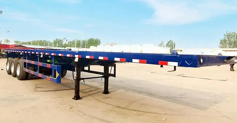 Semi-remorque à plate-forme à plat de 60 tonnes