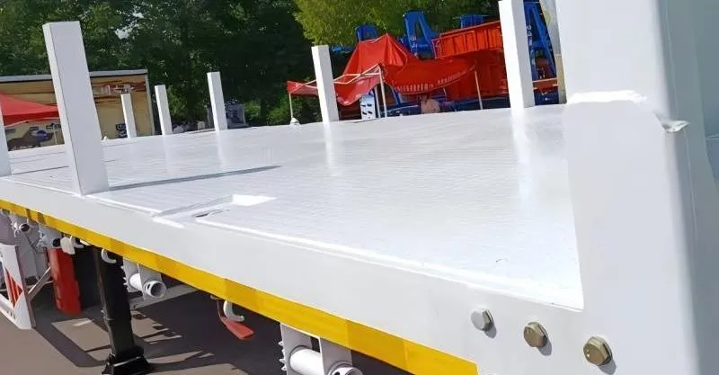 3 essieux 40 camions-pieds remorque à lit plat