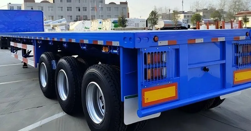 40 pieds semi-remorque à plat