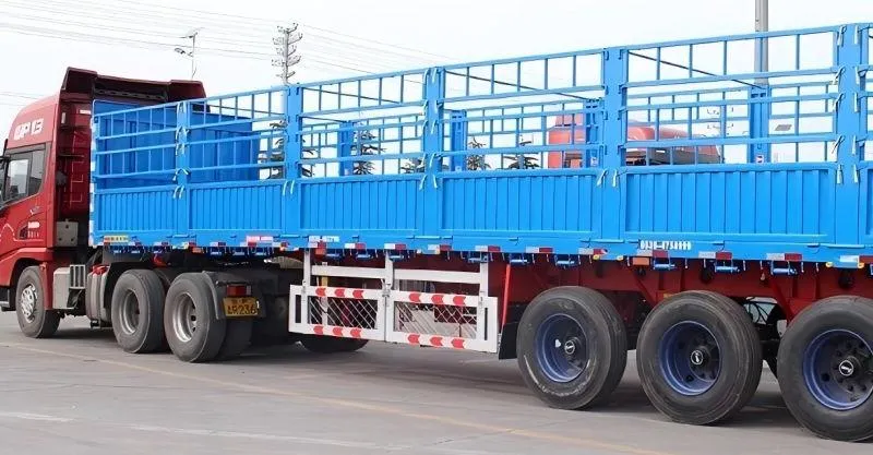 Remorque de cargaison de clôture de 60 tonnes