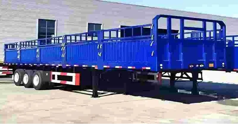 3 Axles Clôture de cargaison semi-remorque