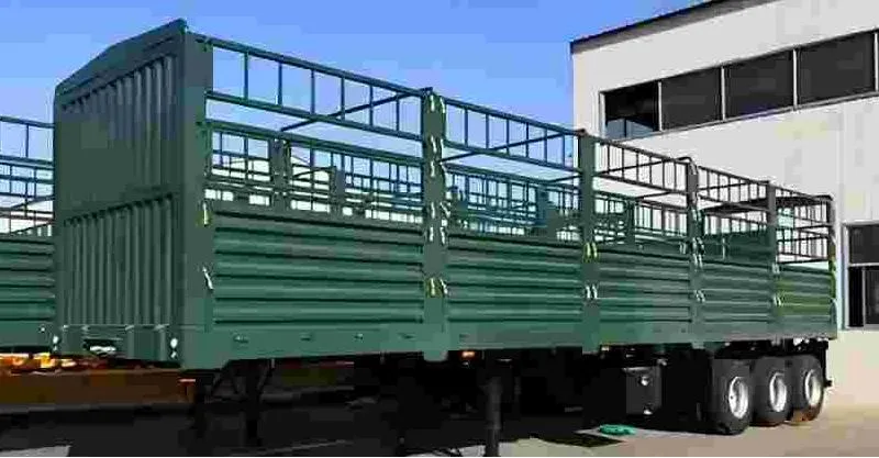 3 Axles Clôture de cargaison semi-remorque