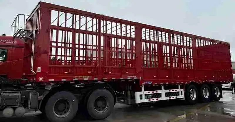 3 Axles Clôture de cargaison semi-remorque