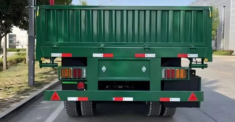 Semi-remorque Side de chute d'essieu à 60 tonnes à 3 essieux