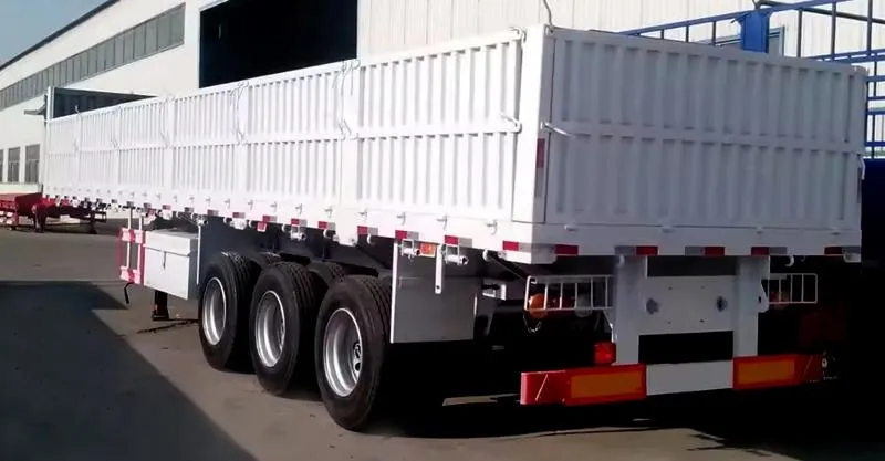 3 essieu 60T Dropsides Trailer