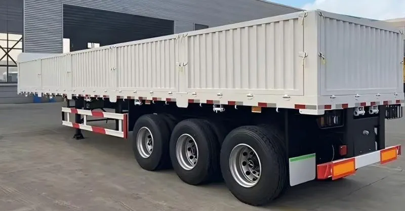 3 essieu 60T Dropsides Trailer
