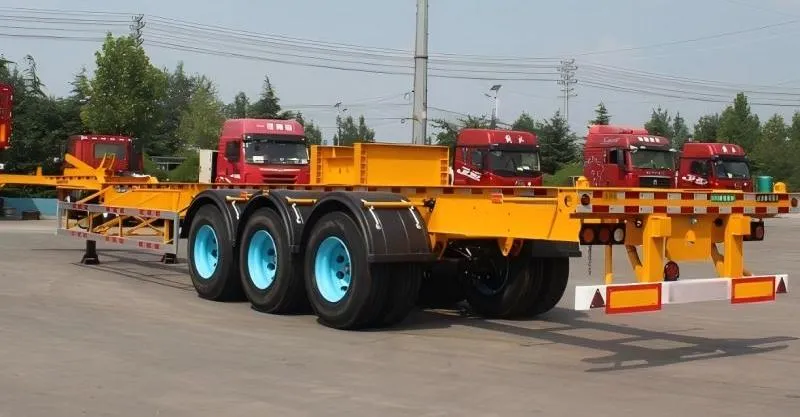 3 Axle 40ft Skeleton Trailer à vendre