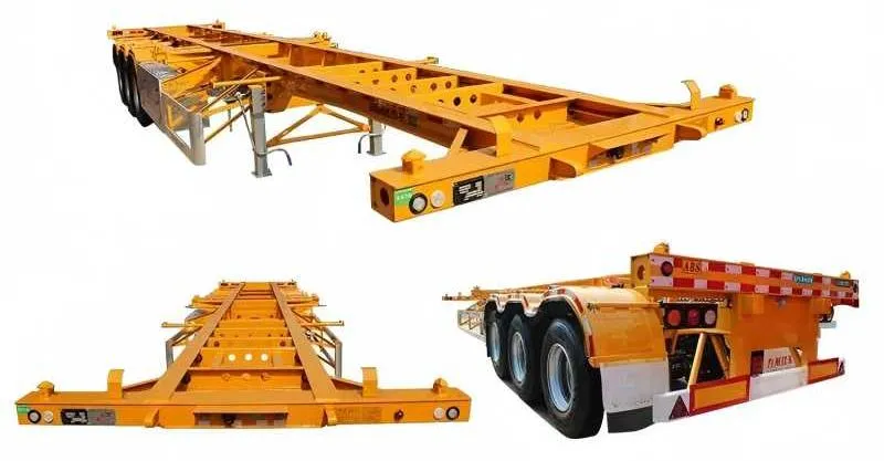 3 Axle 40ft Skeleton Trailer à vendre