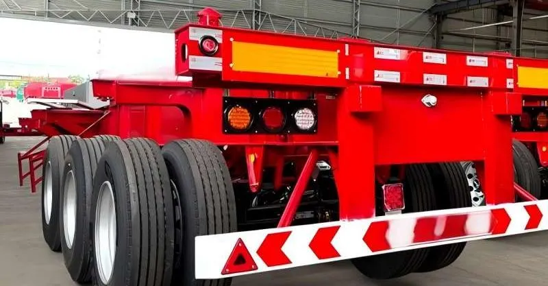 Tri-Tri Skeleton Semi Trailer