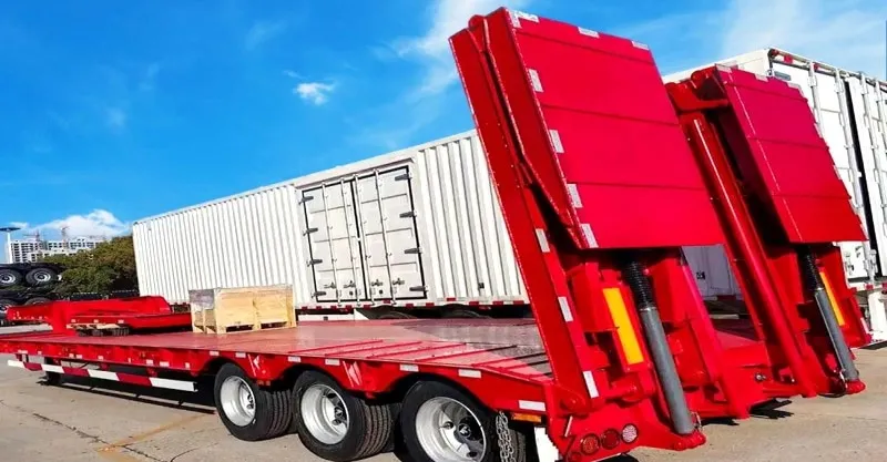 120 tonnes à chariot à braise Lowboy semi-remorque