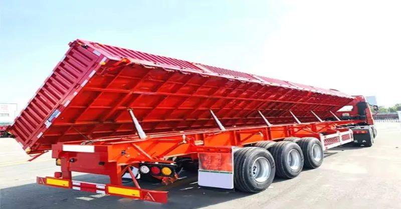 TRI essieu 60 tonne Tableau de basculement latérale