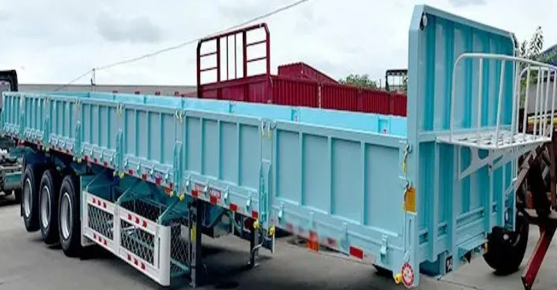 Remorque de braie à bilans latérale de 45cbm lourds de 80 tonnes